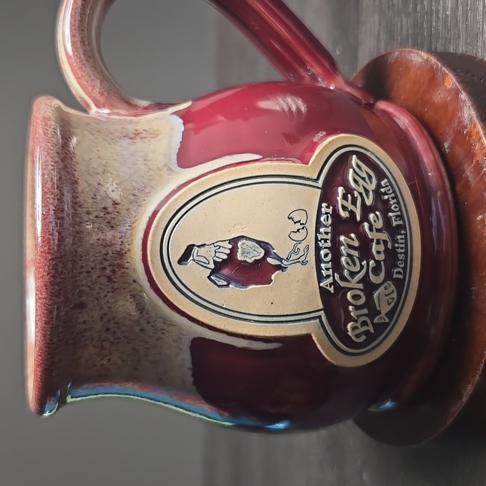 DENEEN POTTERY Another Broken Egg Cafe Destin FL 2009 Coffee Mug